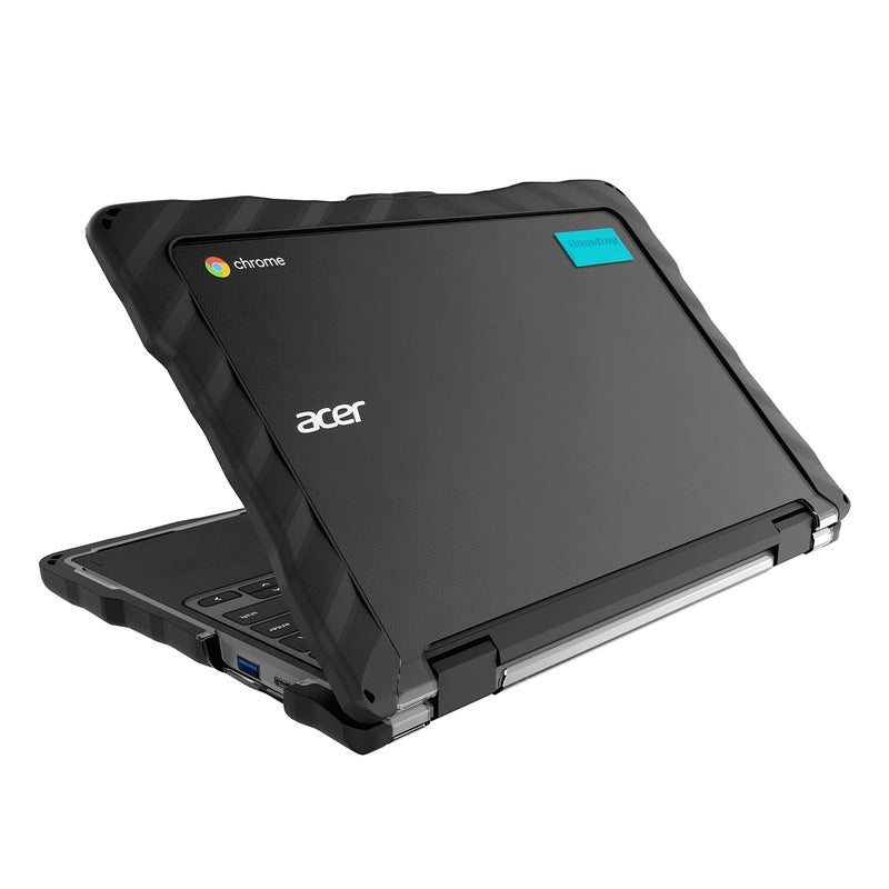 Gumdrop Cases Gumdrop DropTech Laptop Case Fits Acer Chromebook 311 (C721) Clamshell Designed for K-12 Students, Teachers and Classroomsâ€“Drop Tested, Rugged, Shockproof Bumpers for Reliable Device Protectionâ€“Black - Image 1